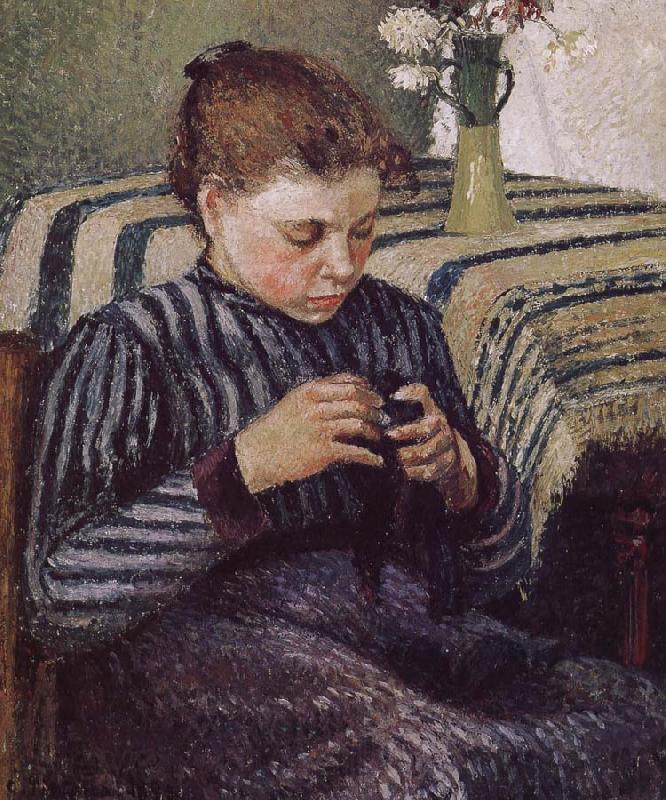 Camille Pissarro Woman Sewing Spain oil painting art